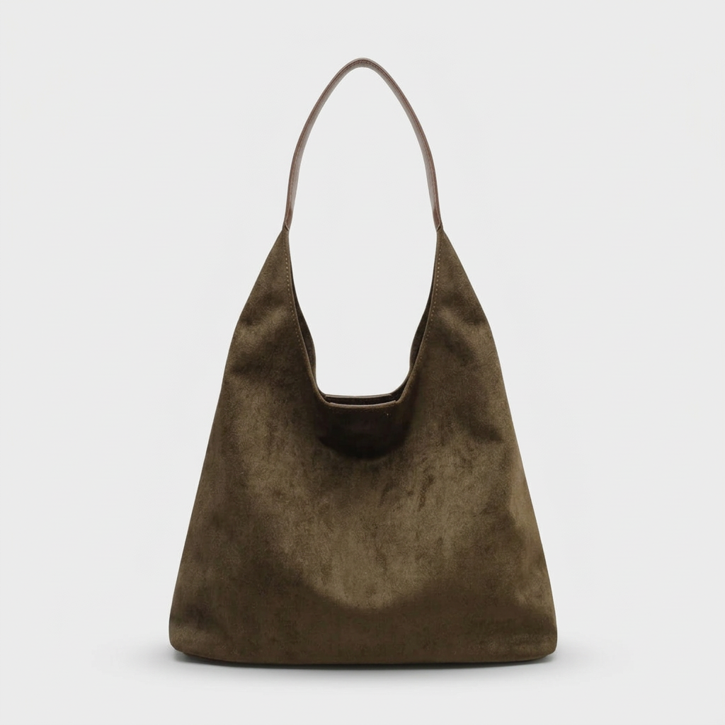 Mara – Suede Hobo Bag, Large Slouchy Shoulder Bag
