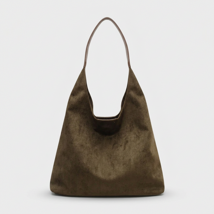 Mara – Suede Hobo Bag, Large Slouchy Shoulder Bag