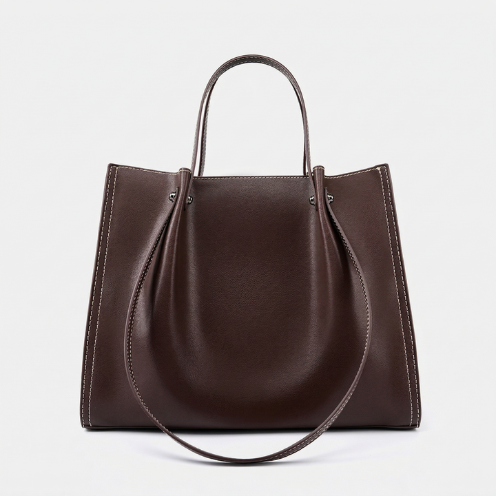Maren – Leather Shoulder Tote, Work Handbag