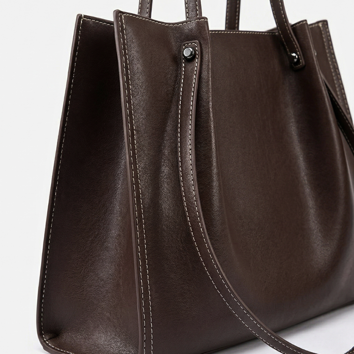Maren – Leather Shoulder Tote, Work Handbag