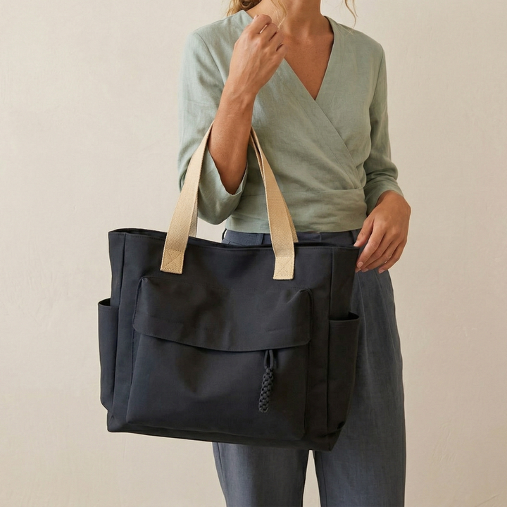 Maren – Large Canvas Tote Bag, Everyday Work Shoulder Bag