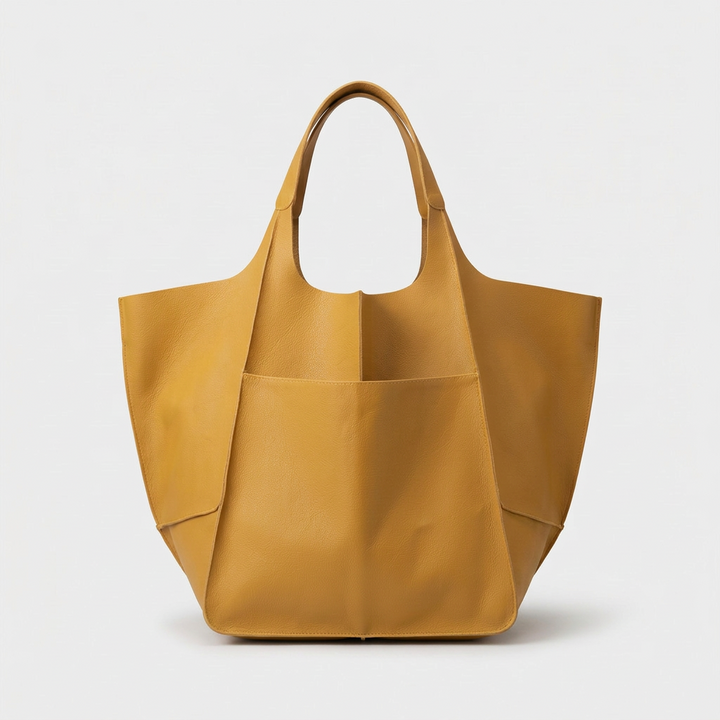 Maren – Oversized Leather Tote Bag, Large Shoulder Bag