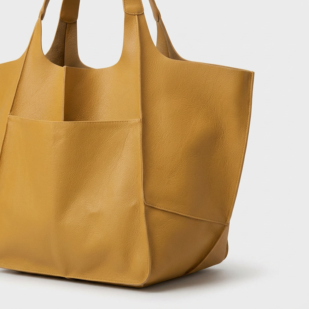 Maren – Oversized Leather Tote Bag, Large Shoulder Bag