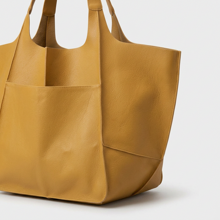 Maren – Oversized Leather Tote Bag, Large Shoulder Bag