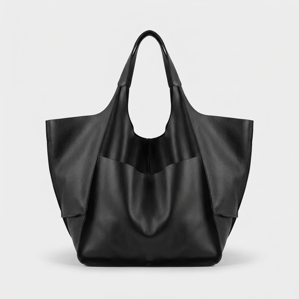 Maren – Oversized Leather Tote Bag, Large Shoulder Bag