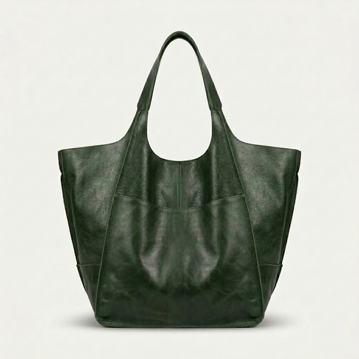Maren – Oversized Leather Tote Bag, Large Shoulder Bag