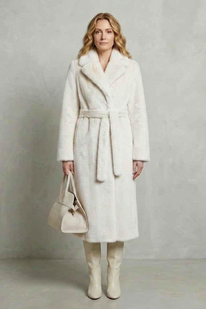 Luxe Oversized Faux Fur Long Coat for Women
