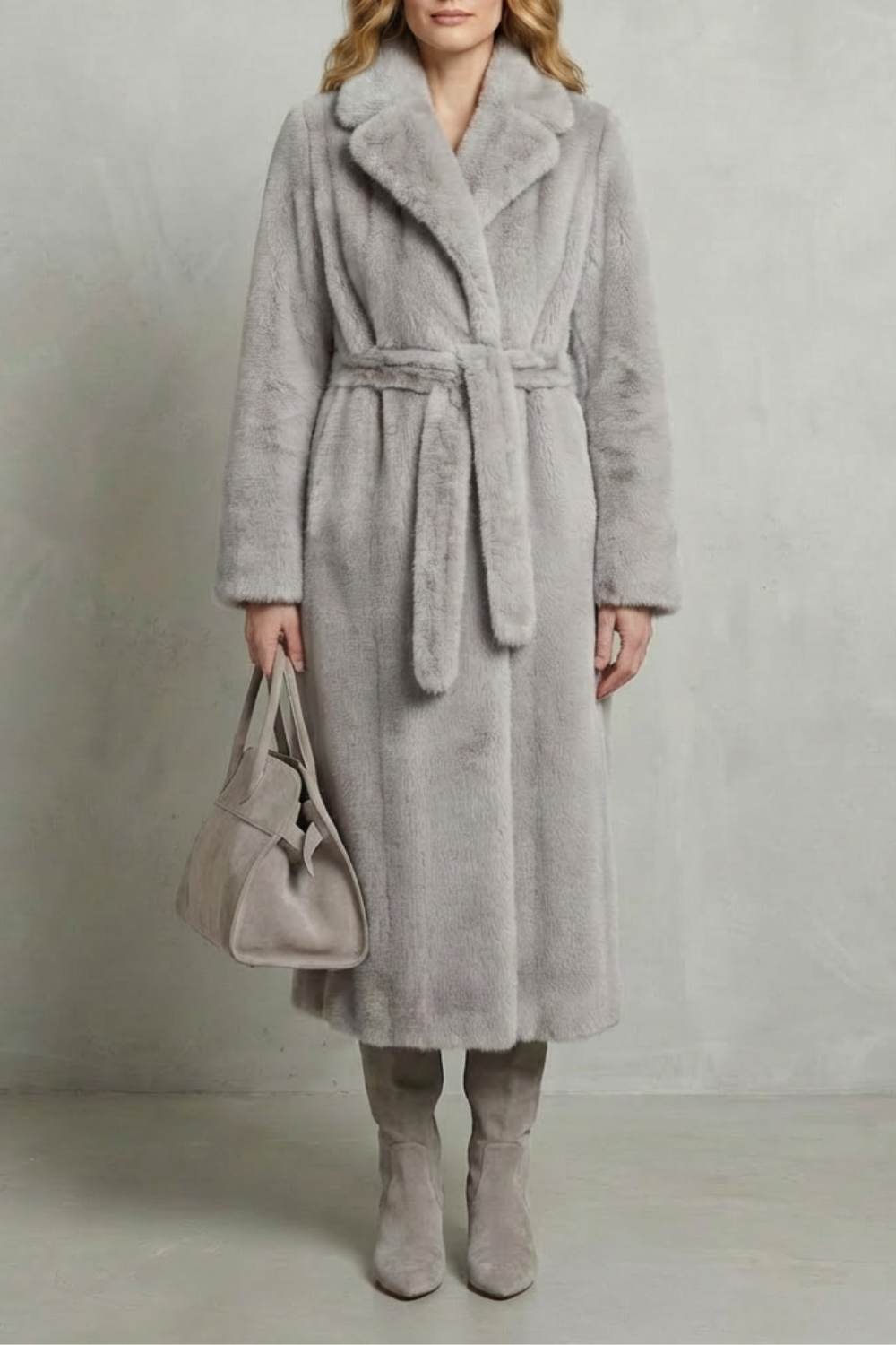 Luxe Oversized Faux Fur Long Coat for Women