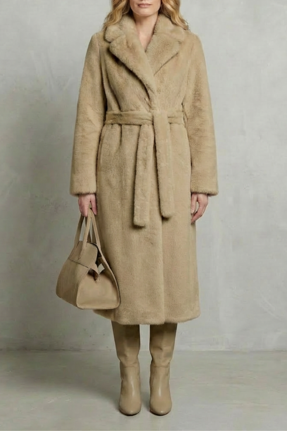 Luxe Oversized Faux Fur Long Coat for Women