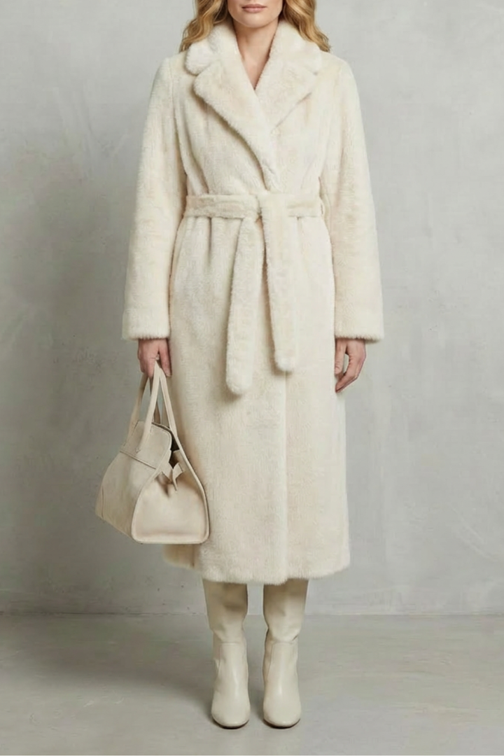 Luxe Oversized Faux Fur Long Coat for Women