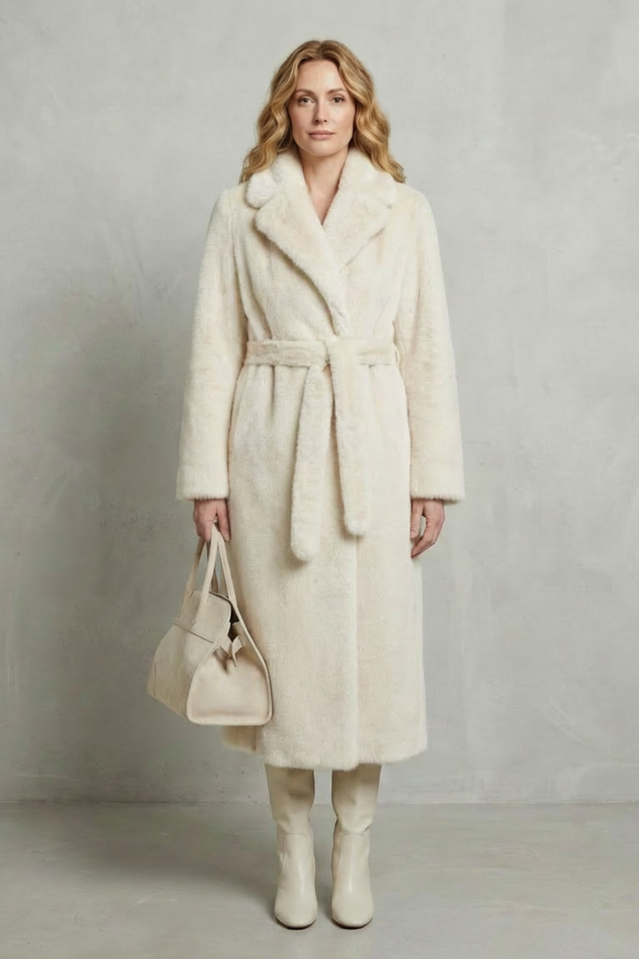 Luxe Oversized Faux Fur Long Coat for Women