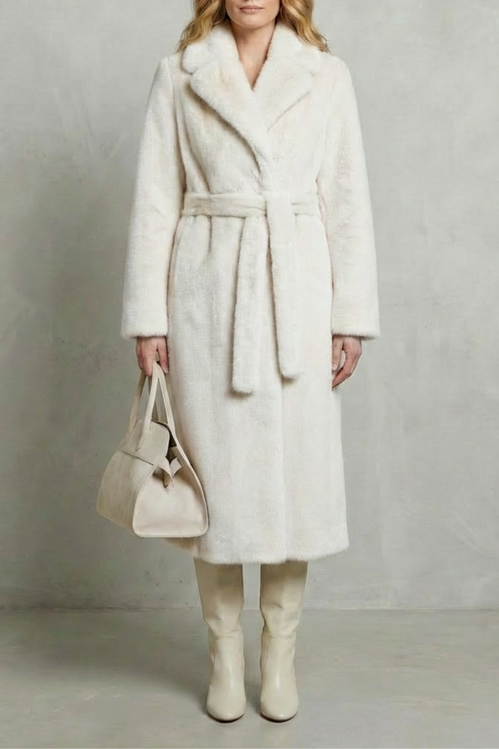 Luxe Oversized Faux Fur Long Coat for Women