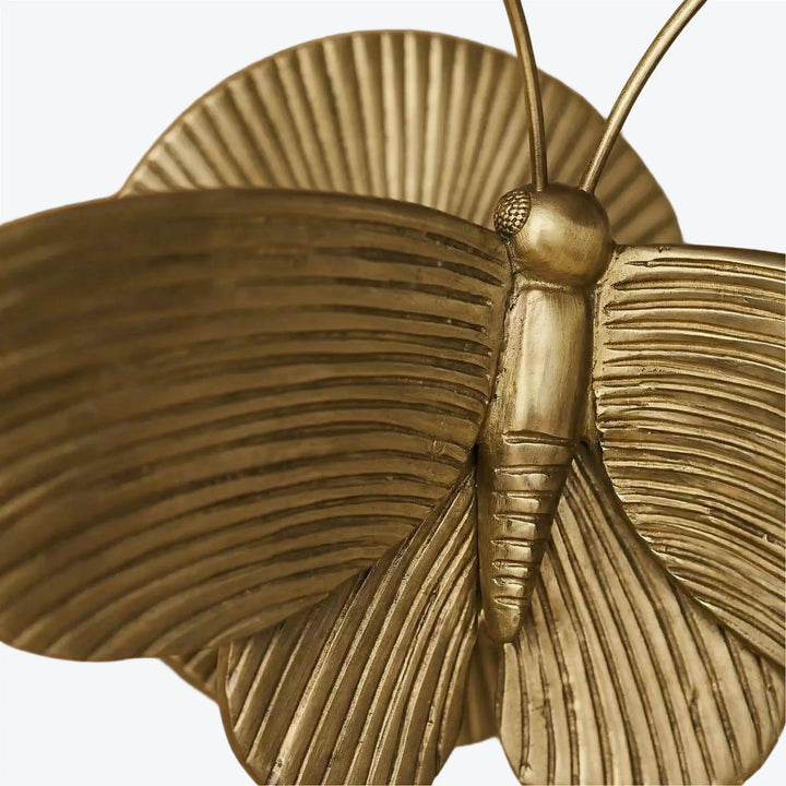 Marlow Vintage Art Deco Moth Resin Wall Lamp