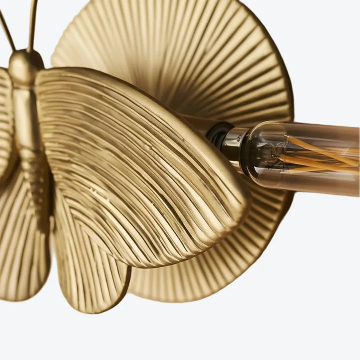 Marlow Vintage Art Deco Moth Resin Wall Lamp