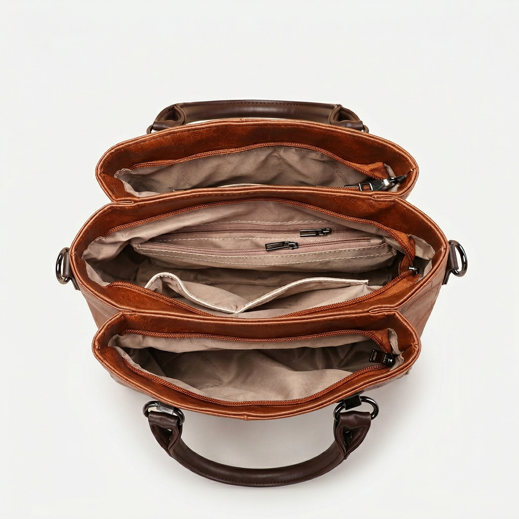 Marlowe – Vegan Leather Top Handle Shoulder Bag