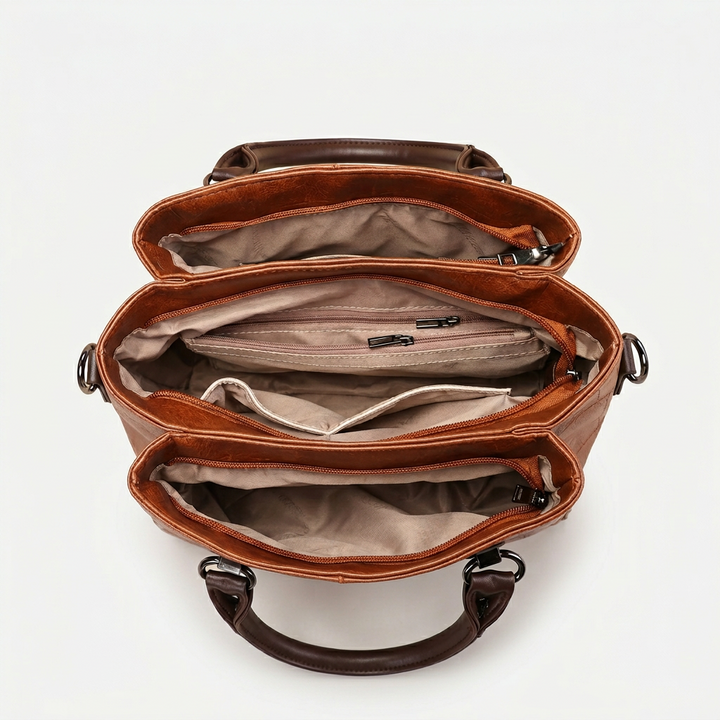 Marlowe – Vegan Leather Top Handle Shoulder Bag