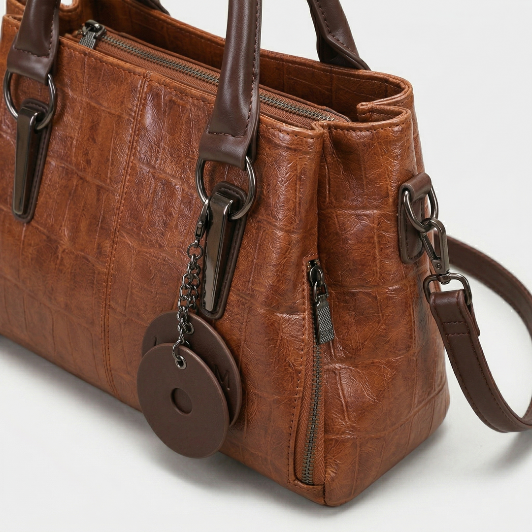 Marlowe – Vegan Leather Top Handle Shoulder Bag