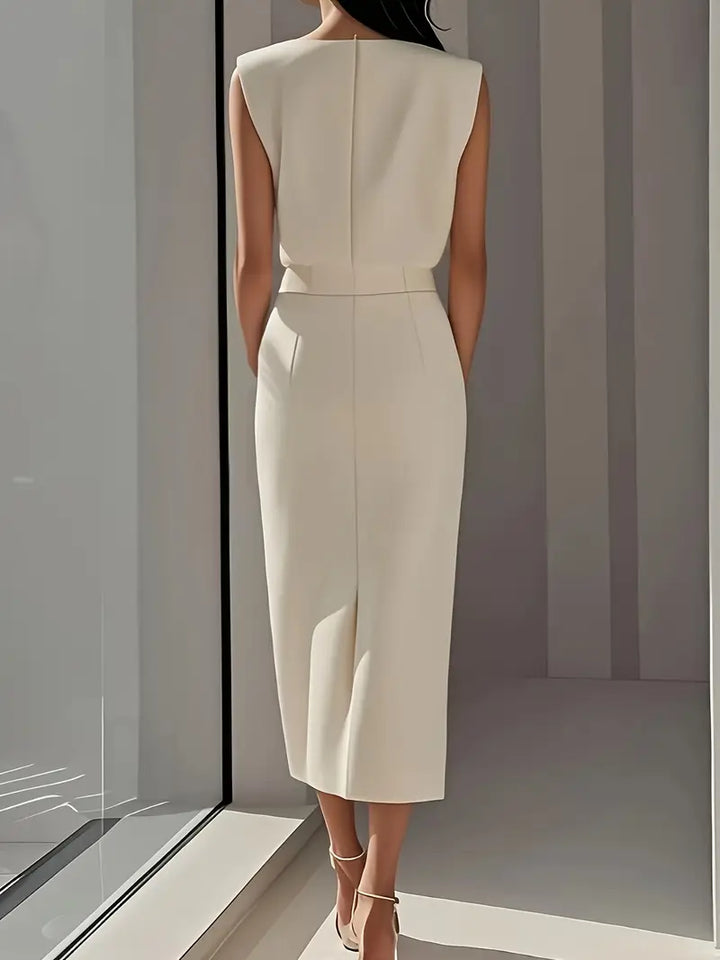 Visia | Midi Dress with Side Slit