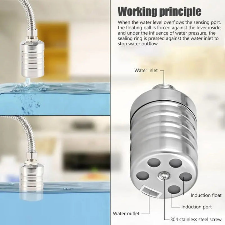 Stainless Steel Automatic Water Level Float Valve - Auto Fill Control Switch