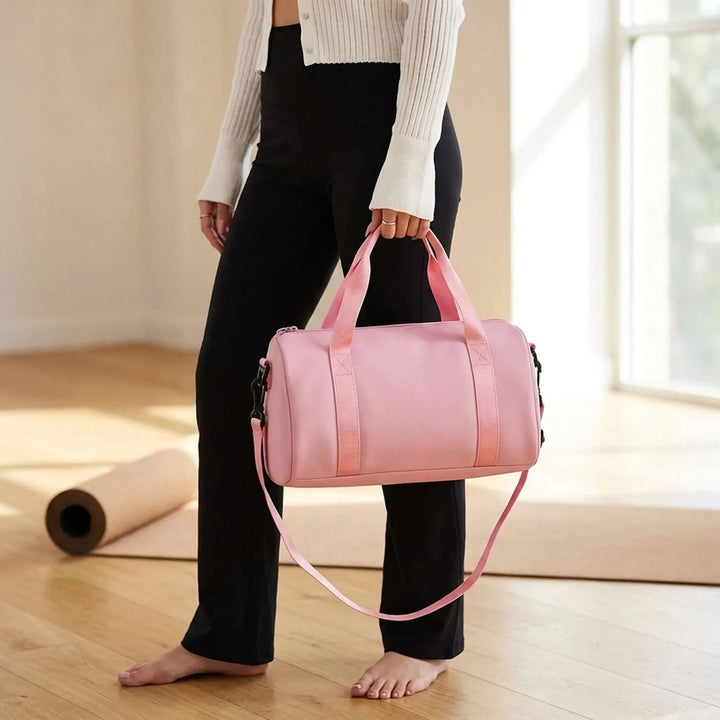 Compact Cylindrical Duffel Bag - Lightweight Gym & Travel Carry