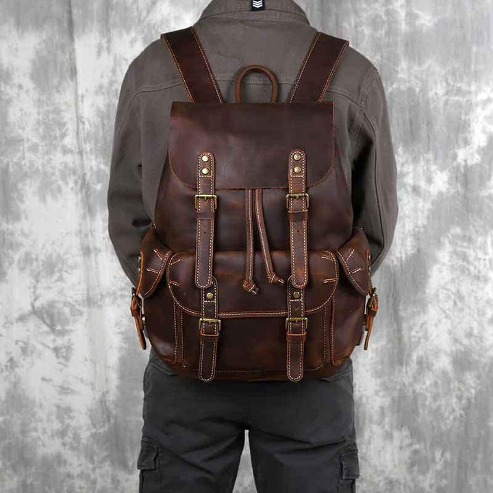 Men's Vintage Backpack with Spacious Interior