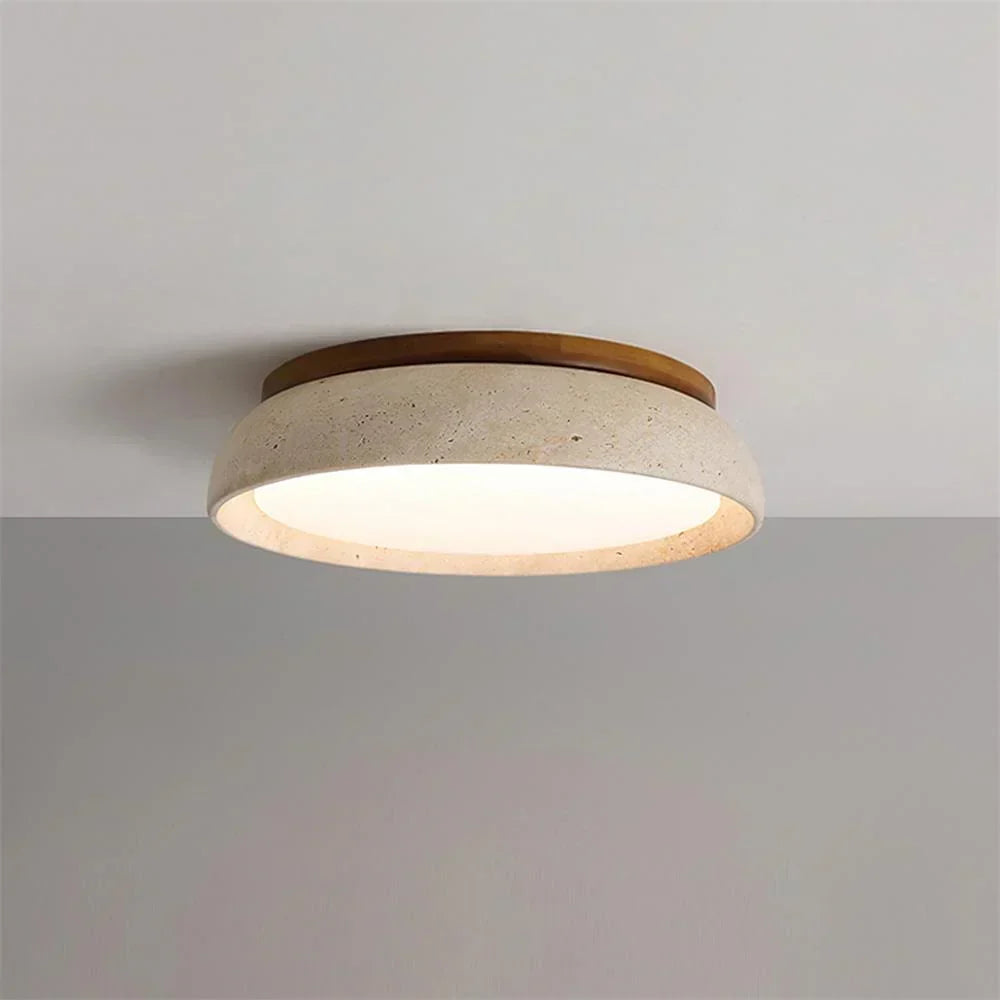 Modern Scandinavian Travertine Ceiling Lamp