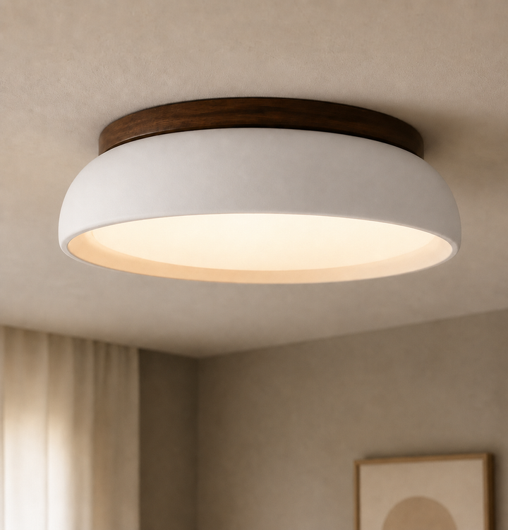 Modern Scandinavian Travertine Ceiling Lamp