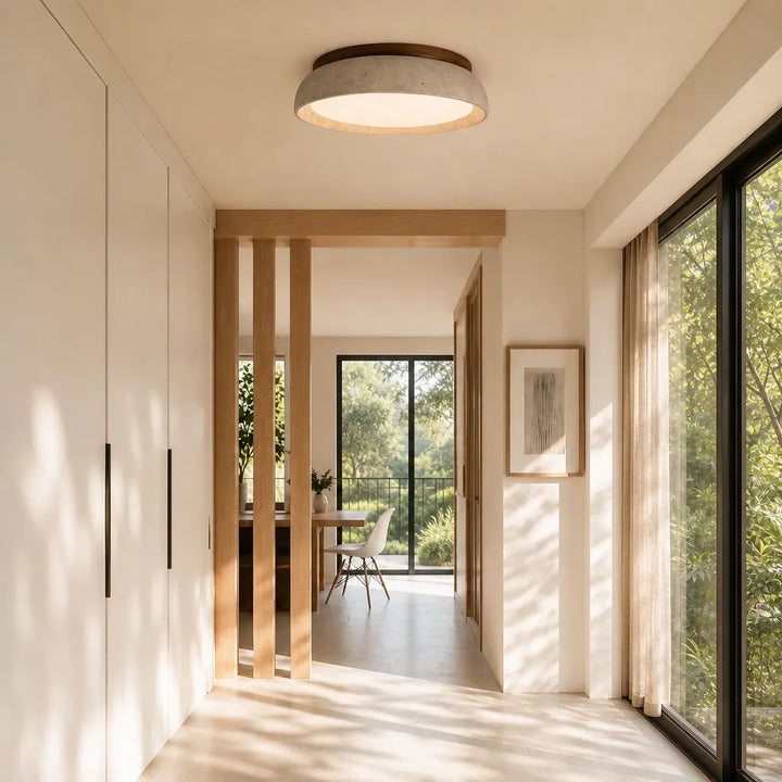 Modern Scandinavian Travertine Ceiling Lamp