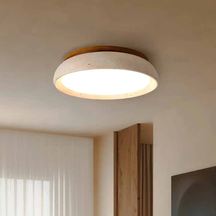 Modern Scandinavian Travertine Ceiling Lamp