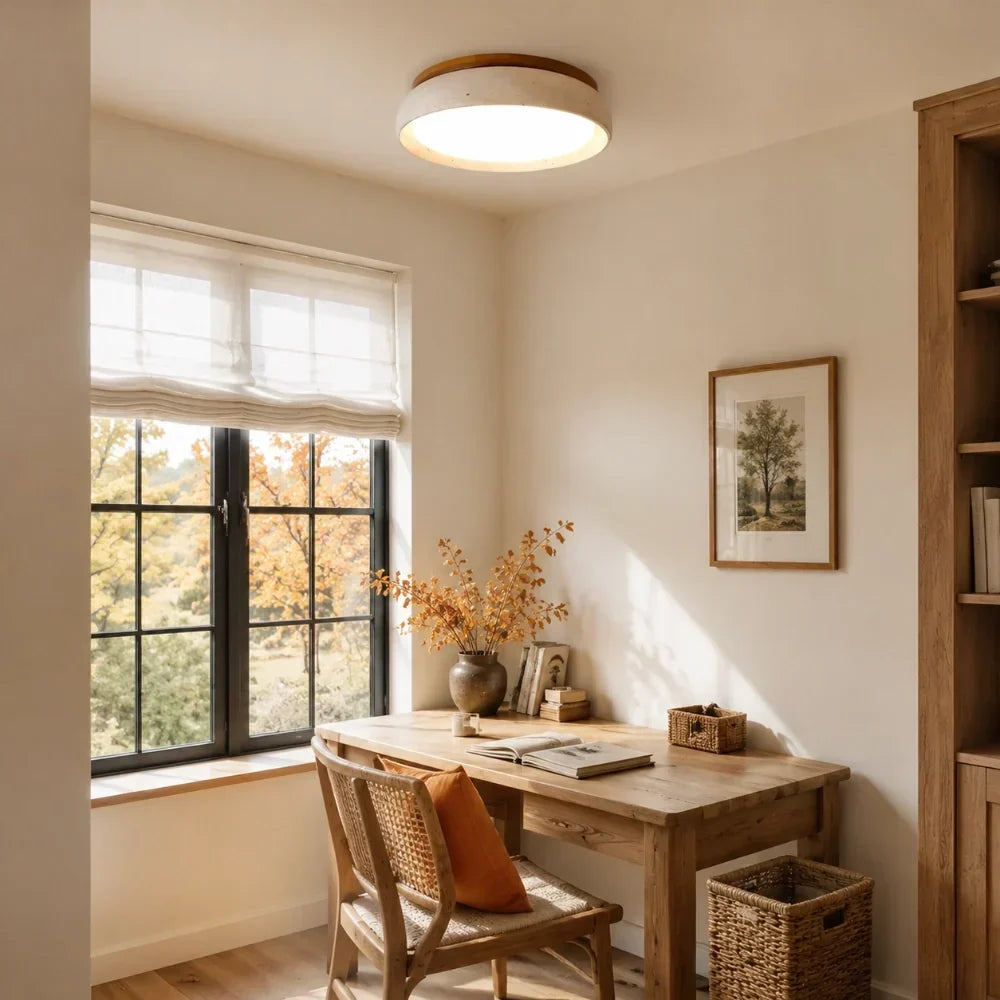 Modern Scandinavian Travertine Ceiling Lamp