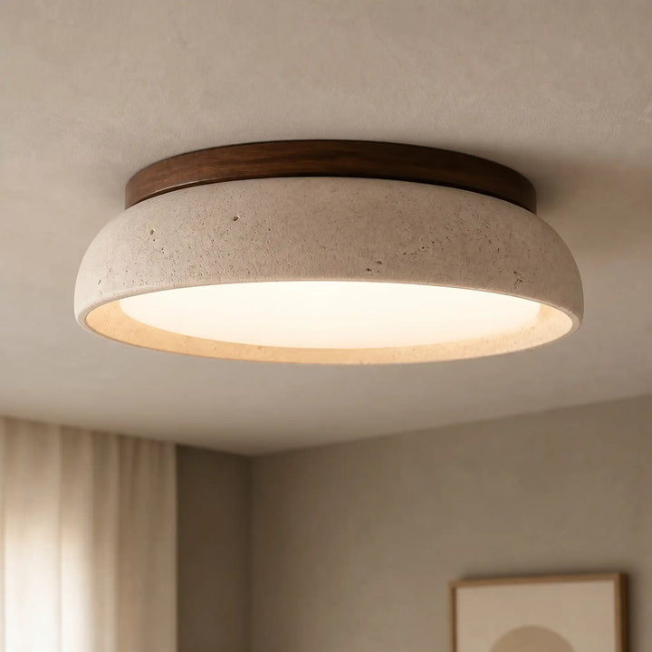 Modern Scandinavian Travertine Ceiling Lamp