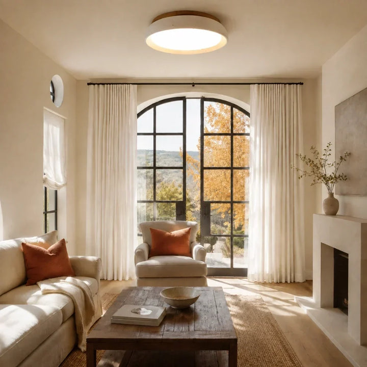 Modern Scandinavian Travertine Ceiling Lamp