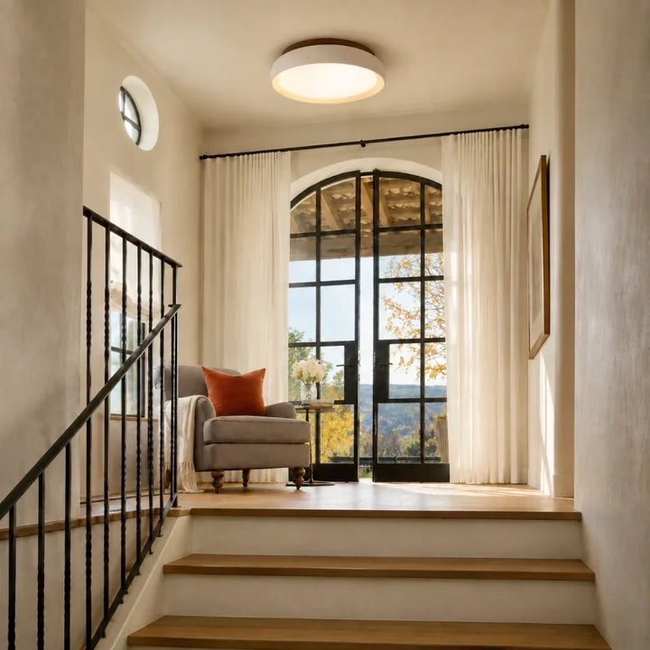 Modern Scandinavian Travertine Ceiling Lamp