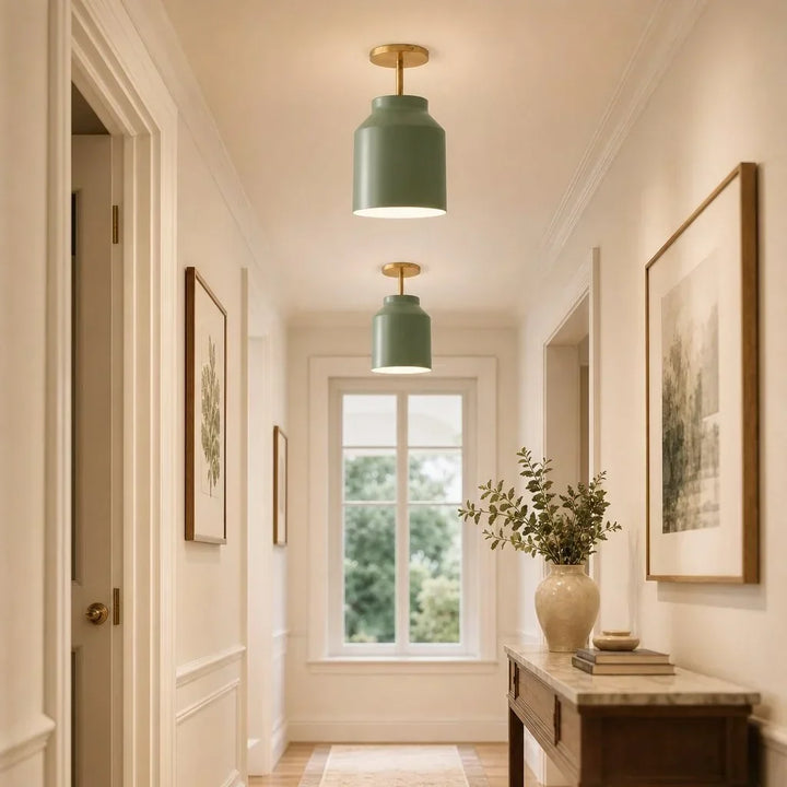 Nerys Nordic Minimalist Morandi Matte Metal Ceiling Light
