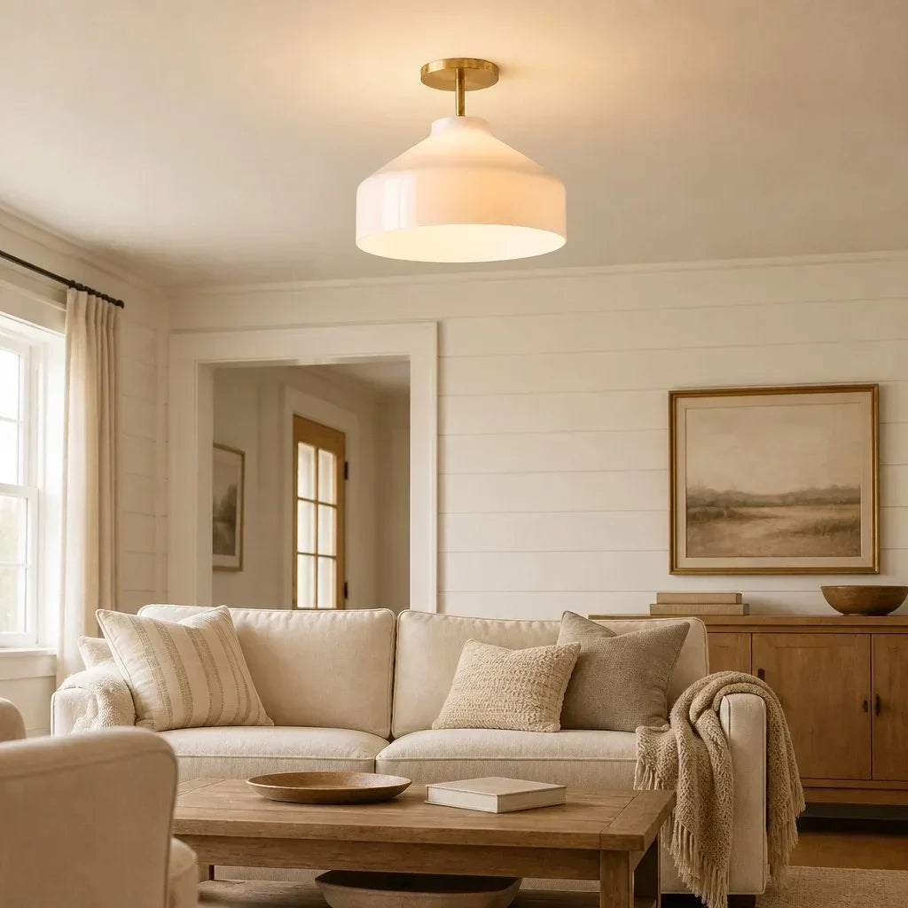 Nerys Nordic Minimalist Morandi Matte Metal Ceiling Light