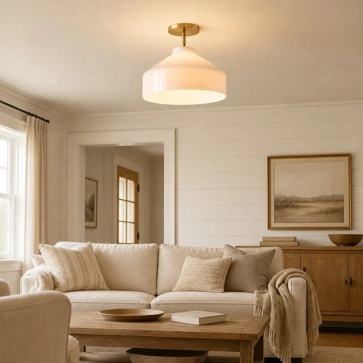Nerys Nordic Minimalist Morandi Matte Metal Ceiling Light