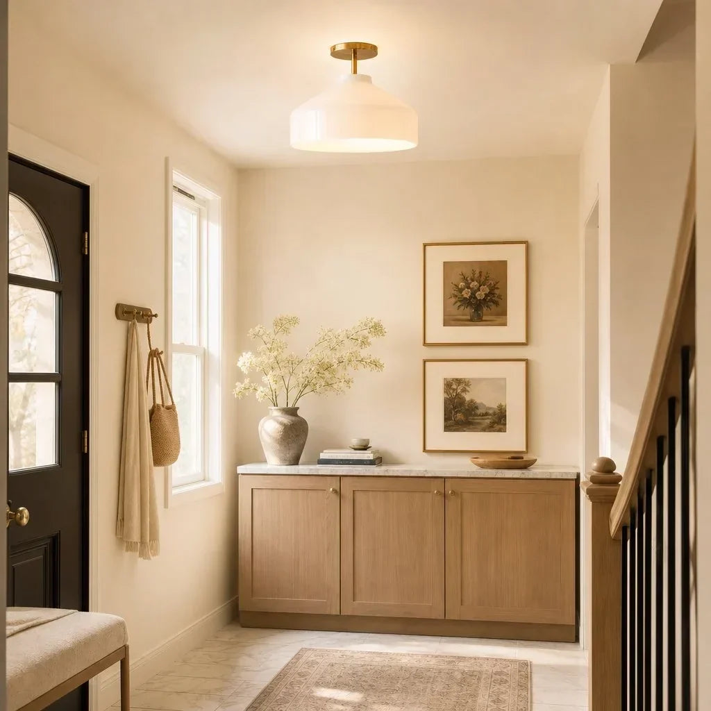 Nerys Nordic Minimalist Morandi Matte Metal Ceiling Light