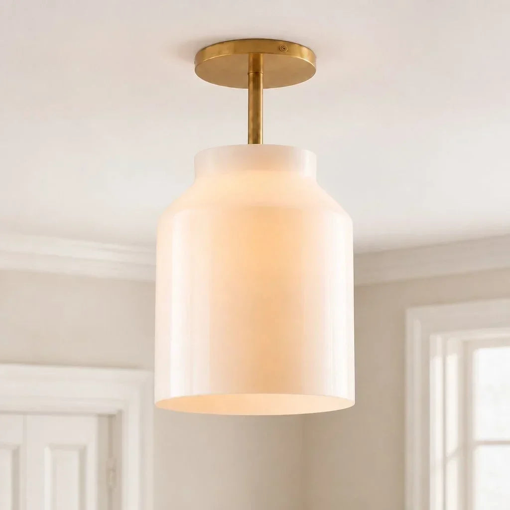 Nerys Nordic Minimalist Morandi Matte Metal Ceiling Light