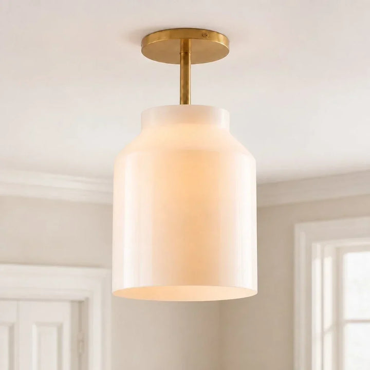 Nerys Nordic Minimalist Morandi Matte Metal Ceiling Light