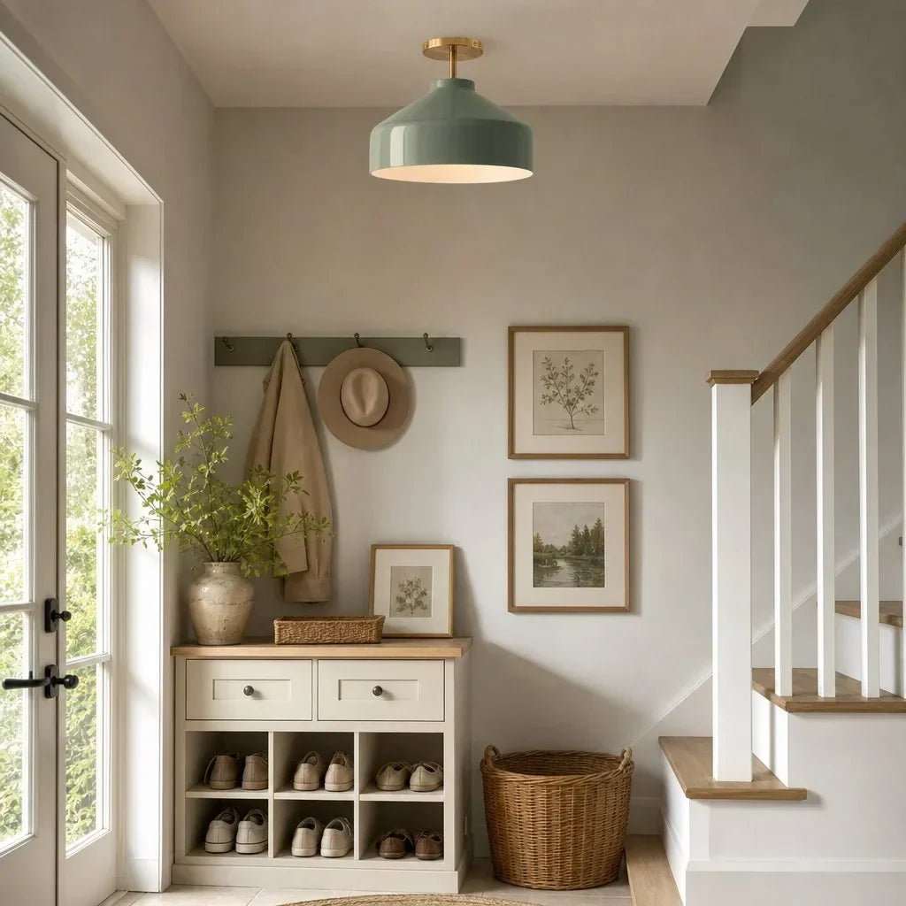 Nerys Nordic Minimalist Morandi Matte Metal Ceiling Light