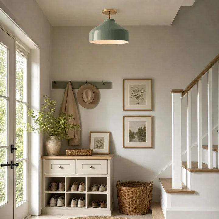 Nerys Nordic Minimalist Morandi Matte Metal Ceiling Light