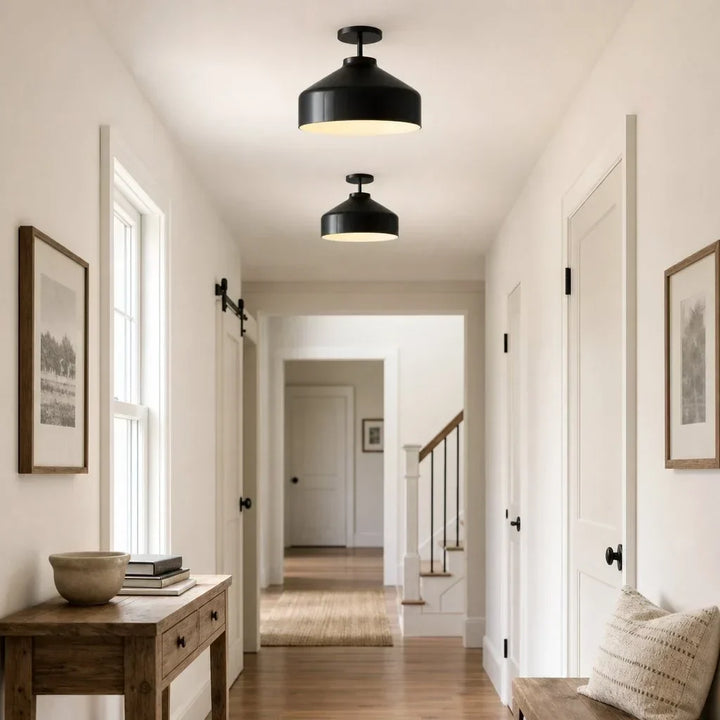 Nerys Nordic Minimalist Morandi Matte Metal Ceiling Light