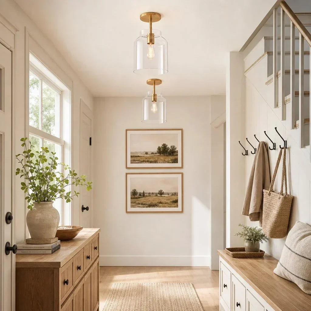 Nerys Nordic Minimalist Morandi Matte Metal Ceiling Light