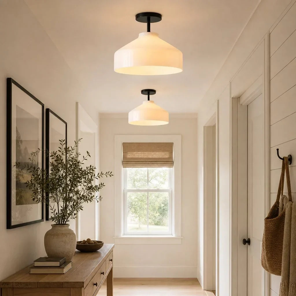 Nerys Nordic Minimalist Morandi Matte Metal Ceiling Light