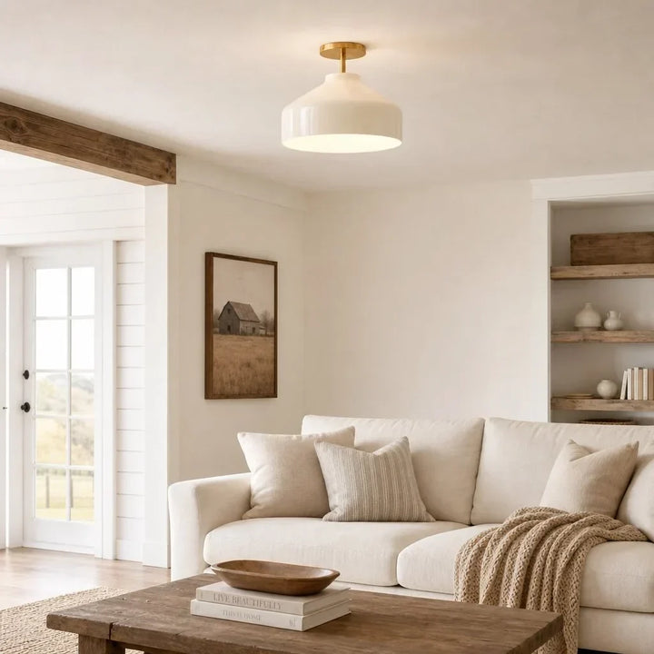 Nerys Nordic Minimalist Morandi Matte Metal Ceiling Light