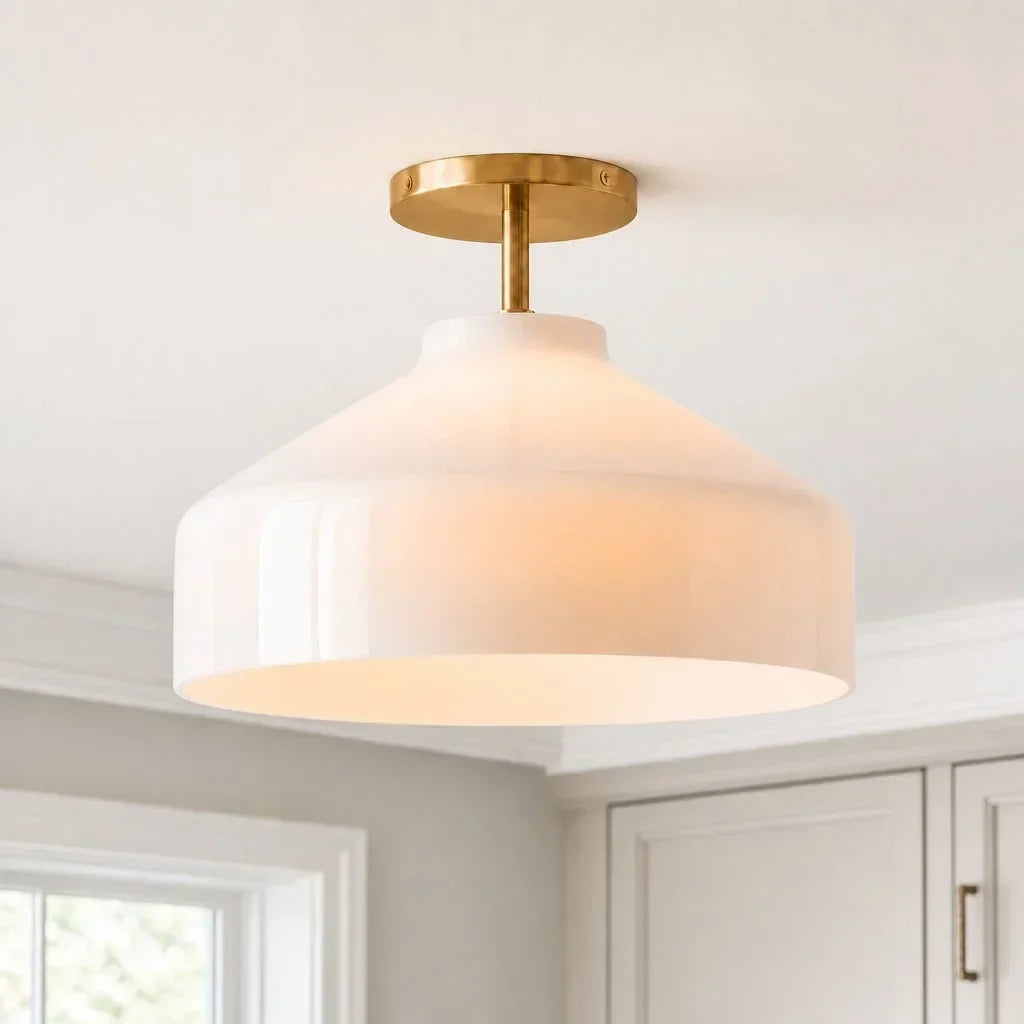 Nerys Nordic Minimalist Morandi Matte Metal Ceiling Light