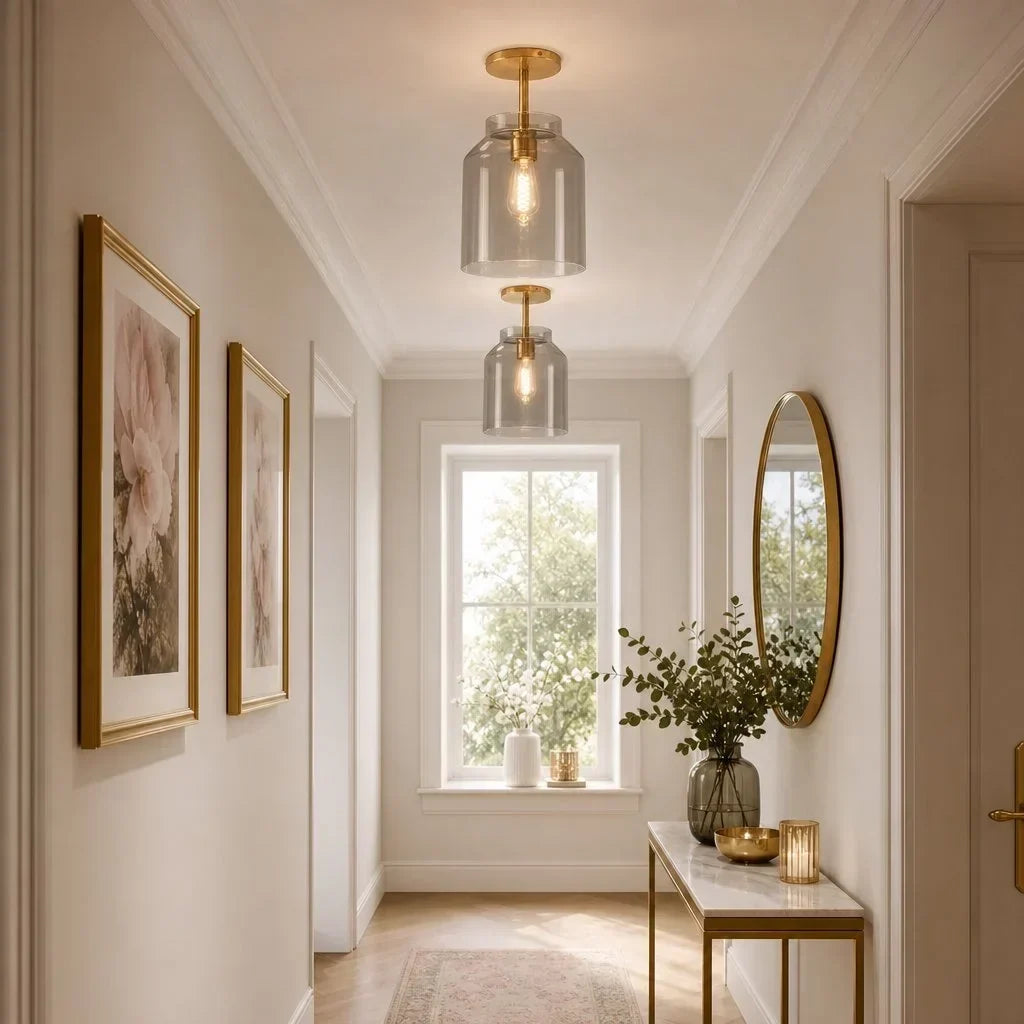 Nerys Nordic Minimalist Morandi Matte Metal Ceiling Light