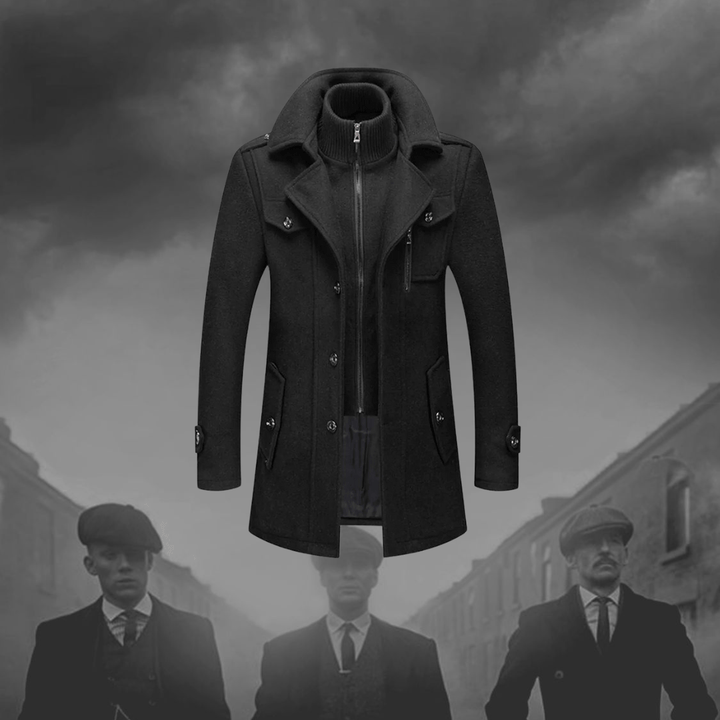 Dannie | Mens Lined Winter Coat with Layered Collar — Warm Winter Coat in 3 Colors S–3XL | Westmere