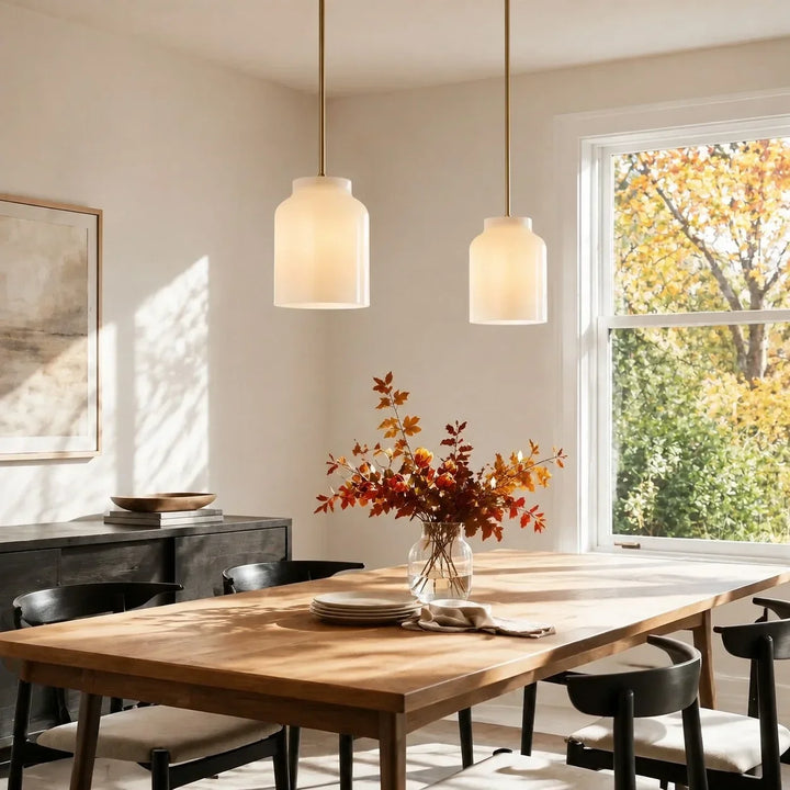 Nerys Nordic Minimalist Morandi Matte Metal Pendant Light