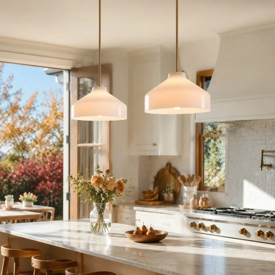 Nerys Nordic Minimalist Morandi Matte Metal Pendant Light